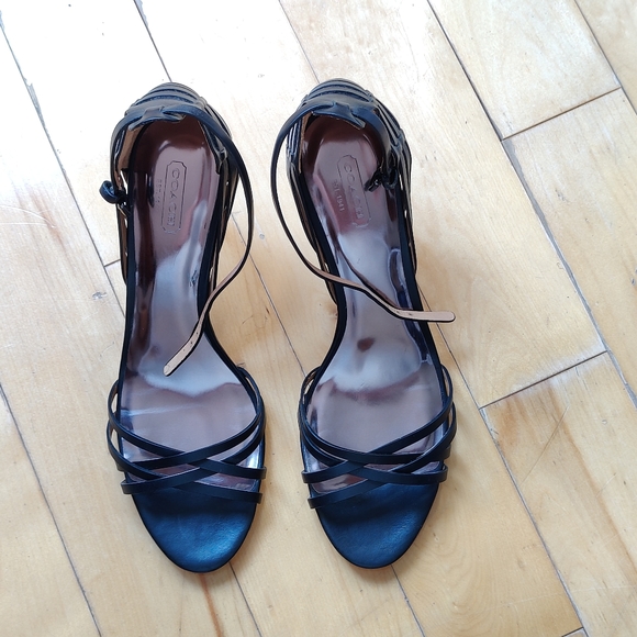 Coach 'Kamea' strappy stiletto sandals - 9.5 b - Picture 15 of 16